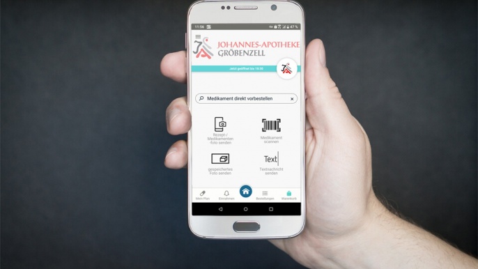 Medikamentenbestellung mit callmyApo-App - Johannes-Apotheke Gröbenzell